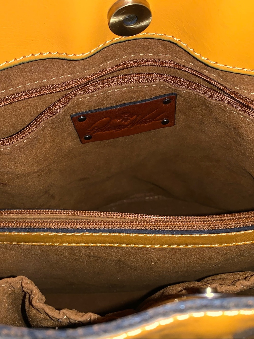 Patricia Nash octavia leather embroidered bucket bag in rare Sunset - Picture 4 of 7